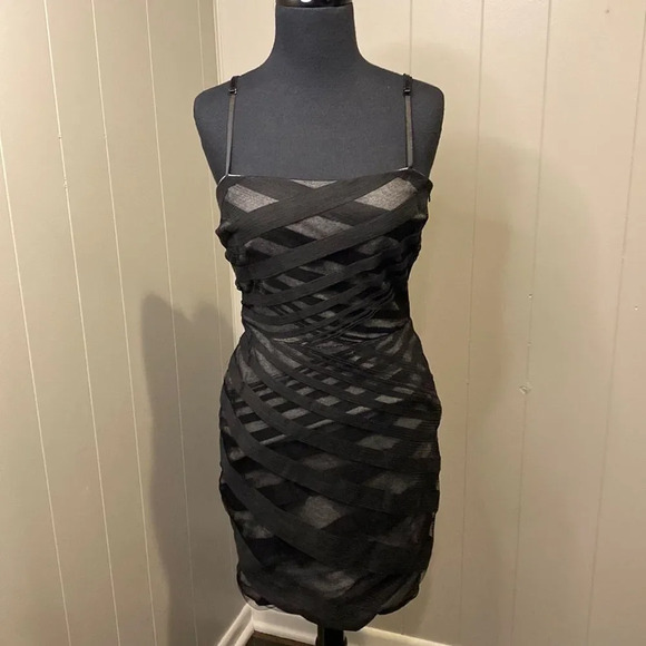 Robert Rodriguez Size 4 90’s Y2K Style Bodycon Bandage Cocktail Dress - Picture 3 of 8